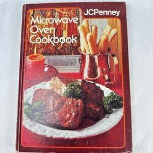 JC Penney Microwave Oven Cookbook, 1970s / Japan/ Photos /HC / Vintage